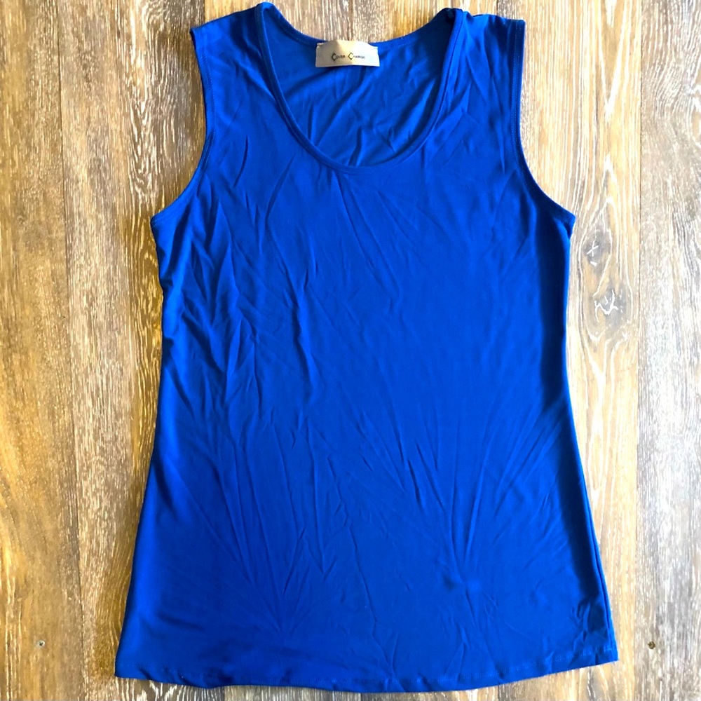 Blue tank top